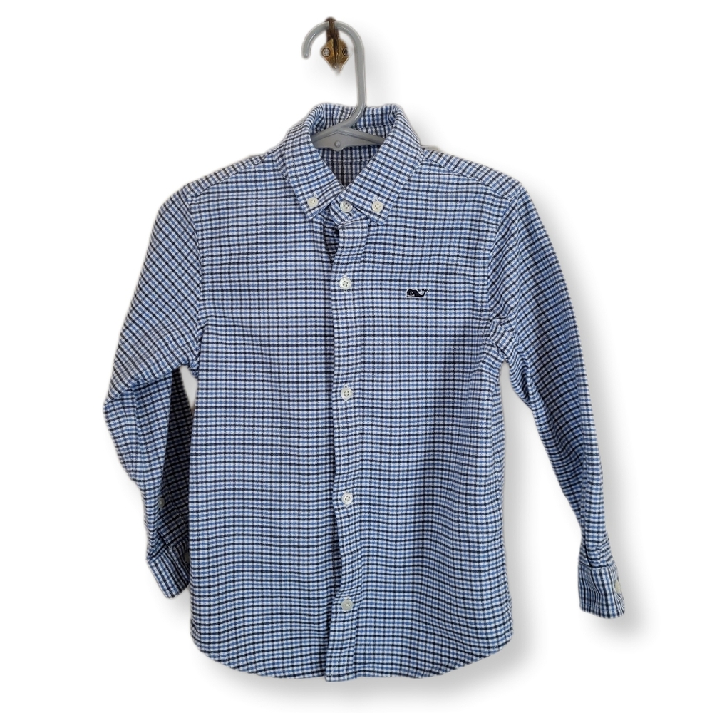 Vineyard Vines Kids Button Down 4T Whale Shirt